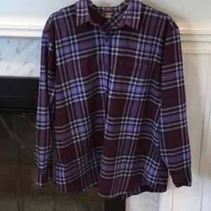 Eddie Bauer Boyfriend Fit Flannel Shirt
